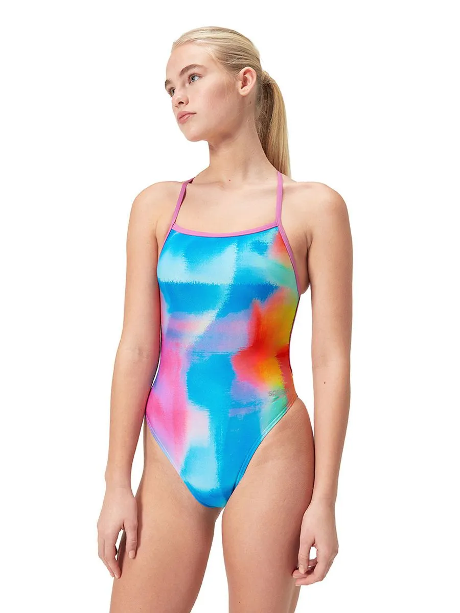 SPEEDO Women Swimsuit Allover V-Back One Piece Multicolor - SP111SP512EATH Size - 26 In