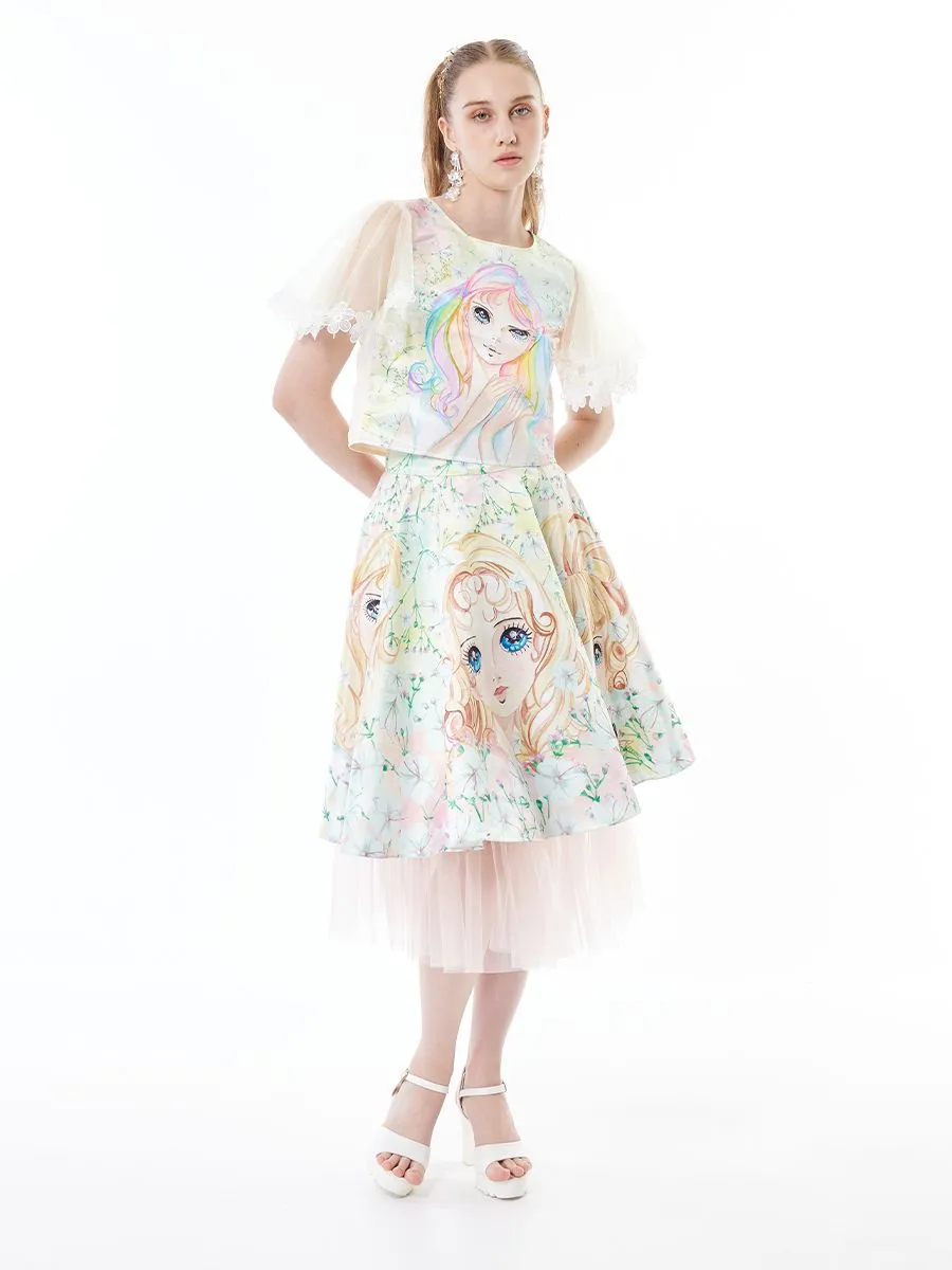 ICONIC WOMAN RAINBOW MILA SKIRT