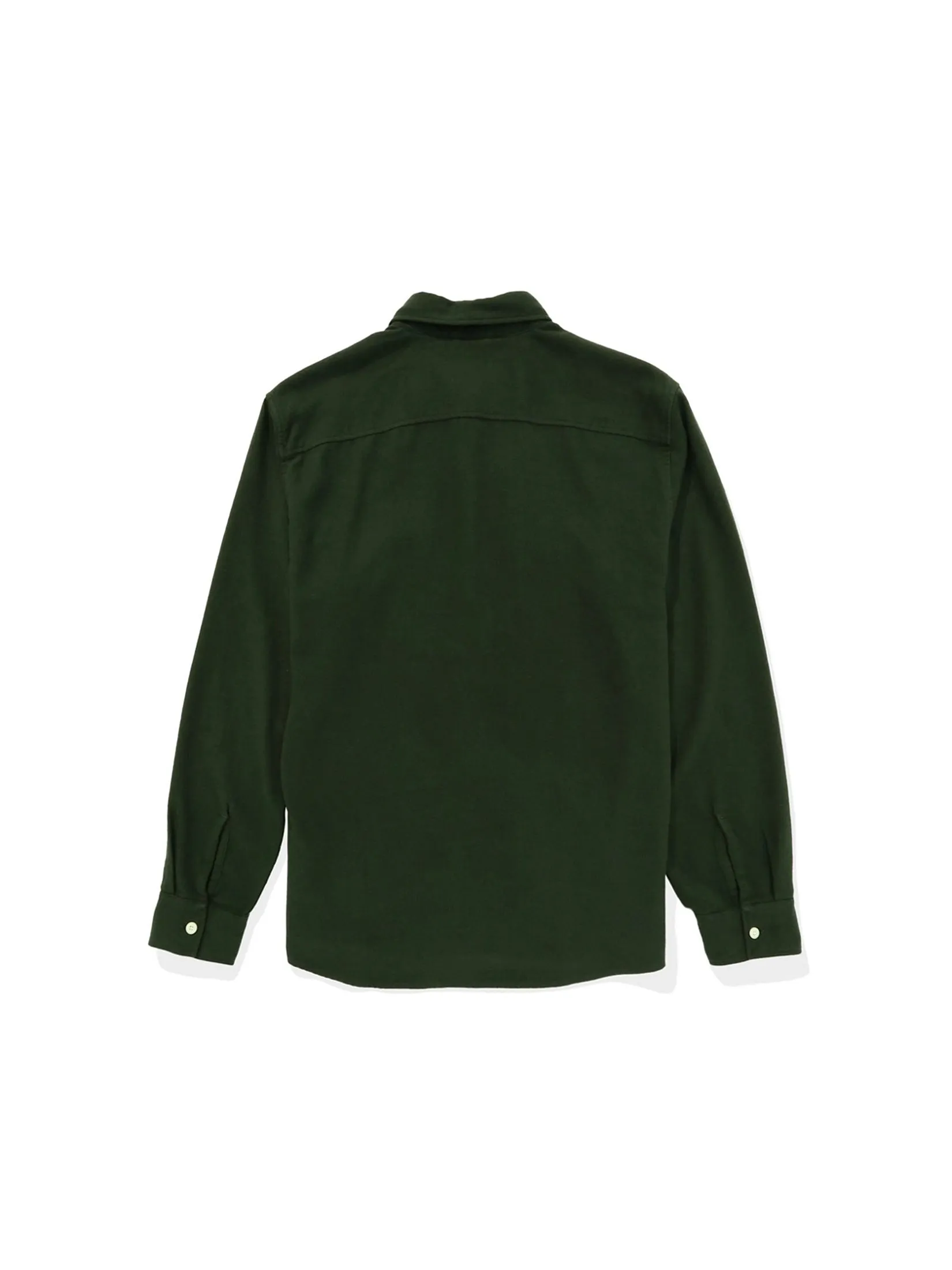 AMERICAN EAGLE MEN RUBBER PLANT CF CSC MARTIN FLANNEL SHIRT 318 GREEN RUSH