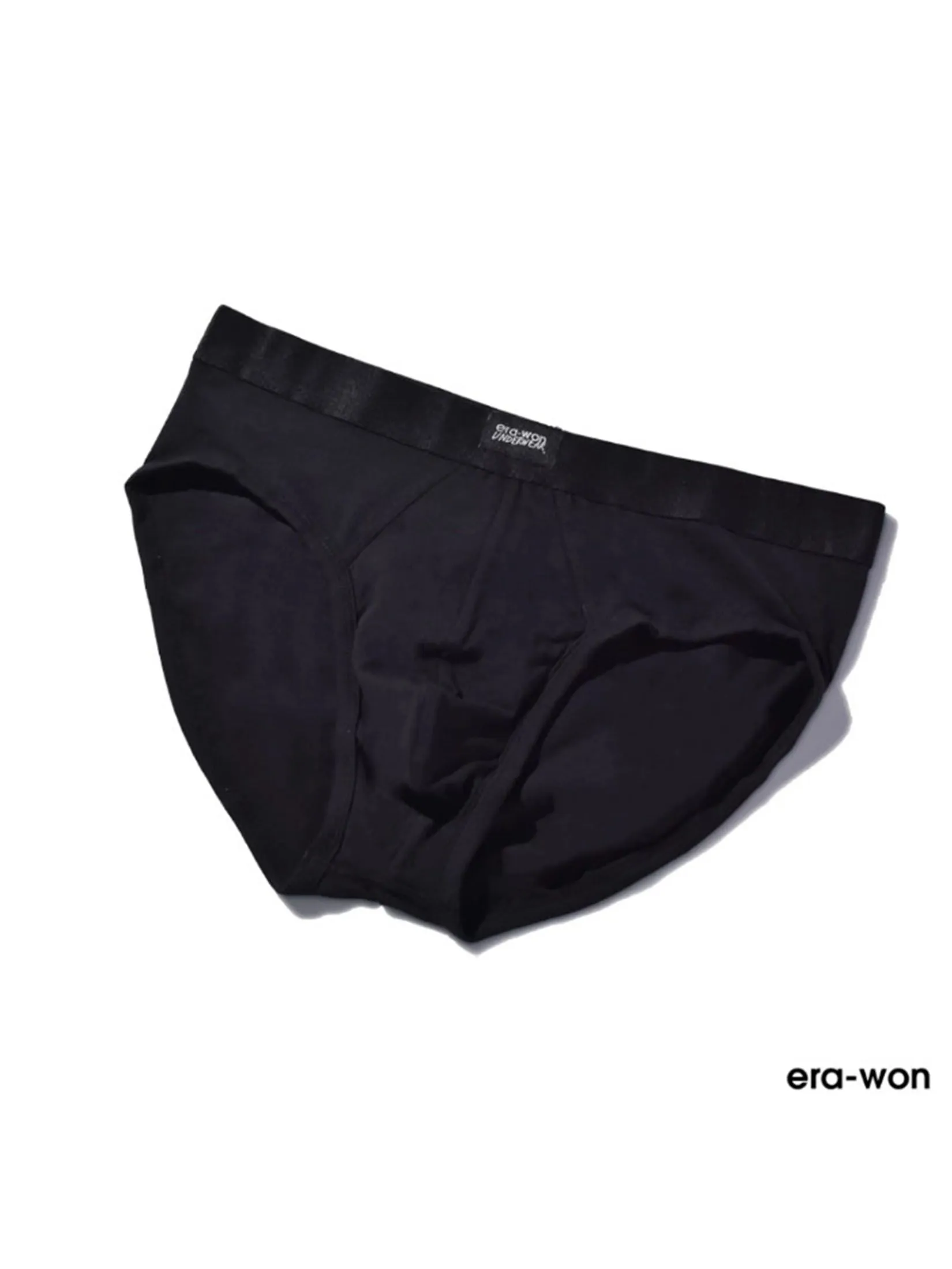 ERA-WON Men's Underwear bikini Zinc Plus Anti-bacteria Black 4 Pcs.