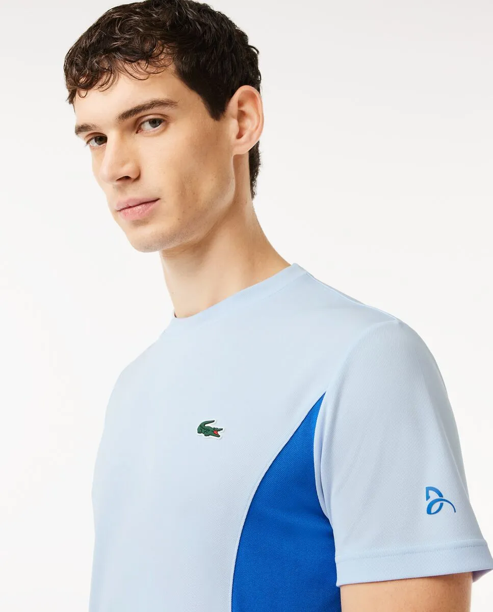 LACOSTE Lacoste Tennis x Novak Djokovic T-Shirt Light Blue