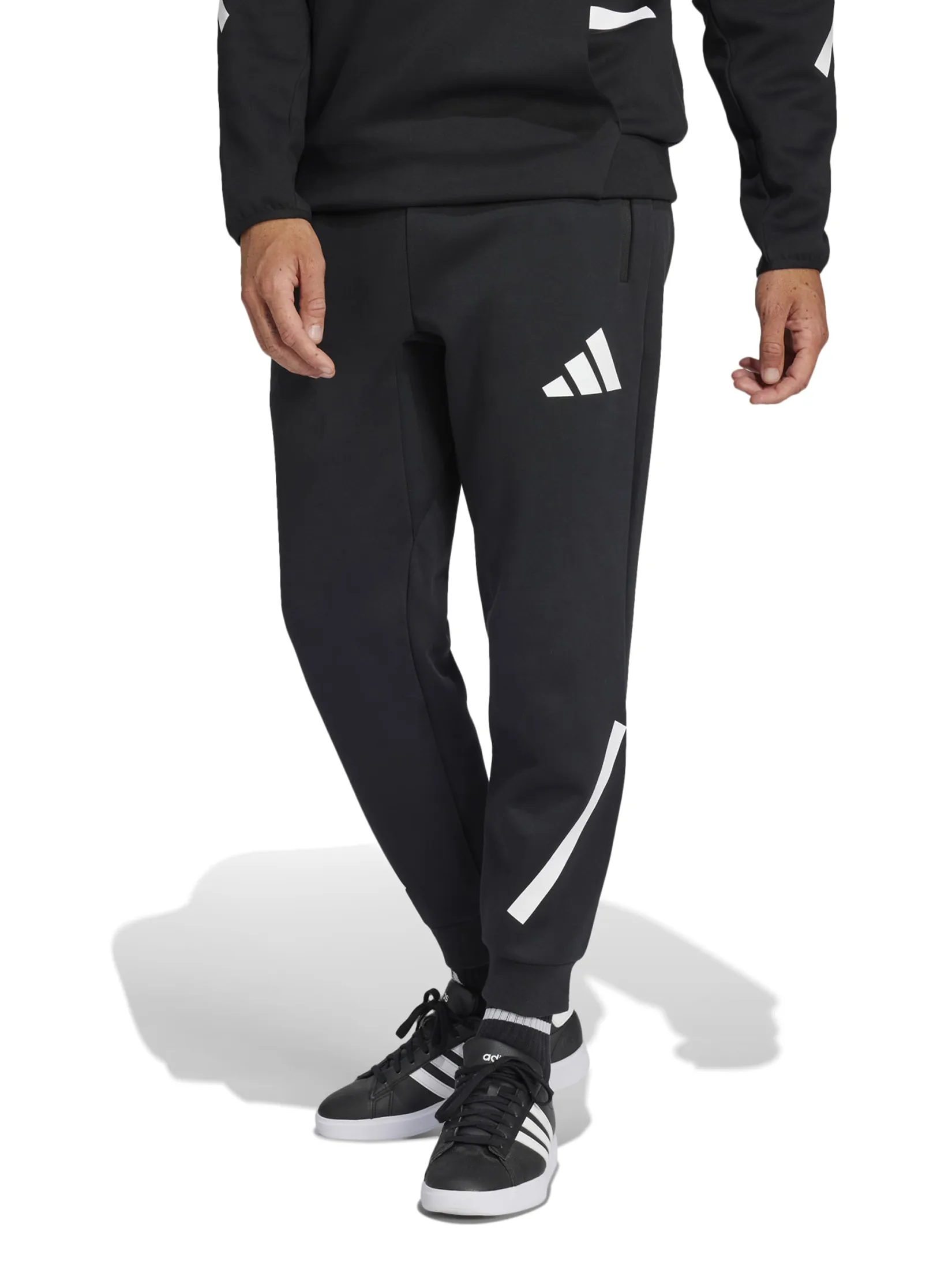 ADIDAS Men Tracksuit Bottoms Z.N.E. Black / White