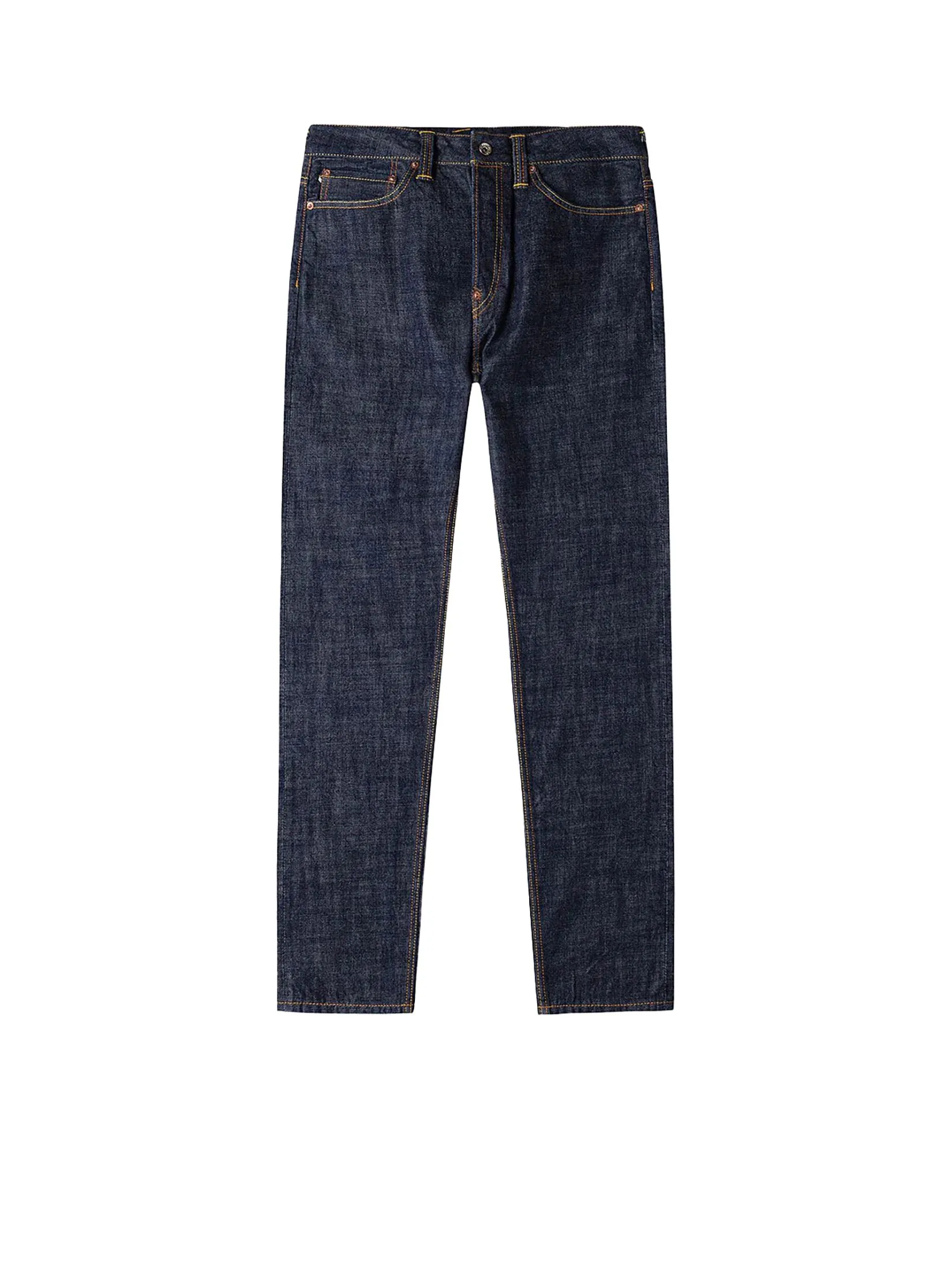 EVISU Men Jeans Seagull Print and Pockets Carrot Fit #2017 Navy