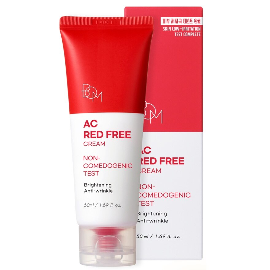 BOM AC Red Free Cream 50ml. - White