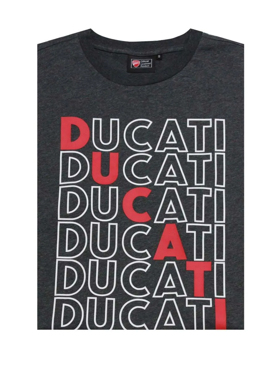 DUCATI GRAY T-shirt Loose Fit for men DCT52 063