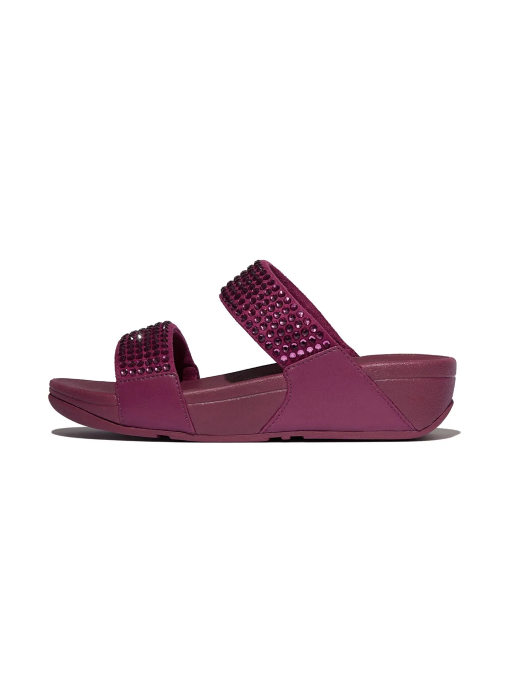 FitFlop™ WOMEN'S LULU MAXI-CRYSTAL TWO-BAR S RED