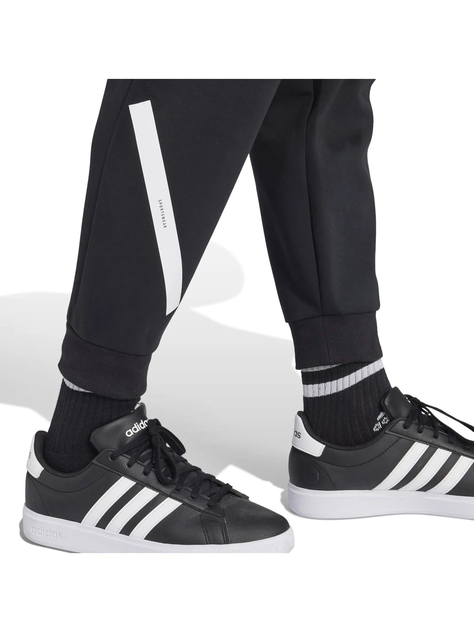 ADIDAS Men Tracksuit Bottoms Z.N.E. Black / White