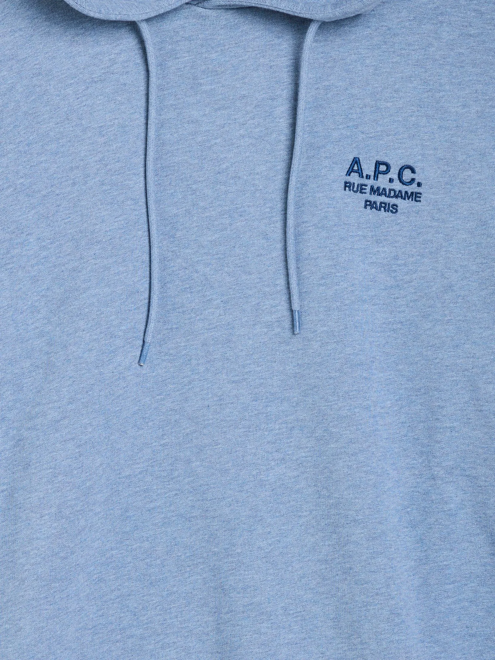 A.P.C. Men Hoodie Standard Rue Madame Gots Blue