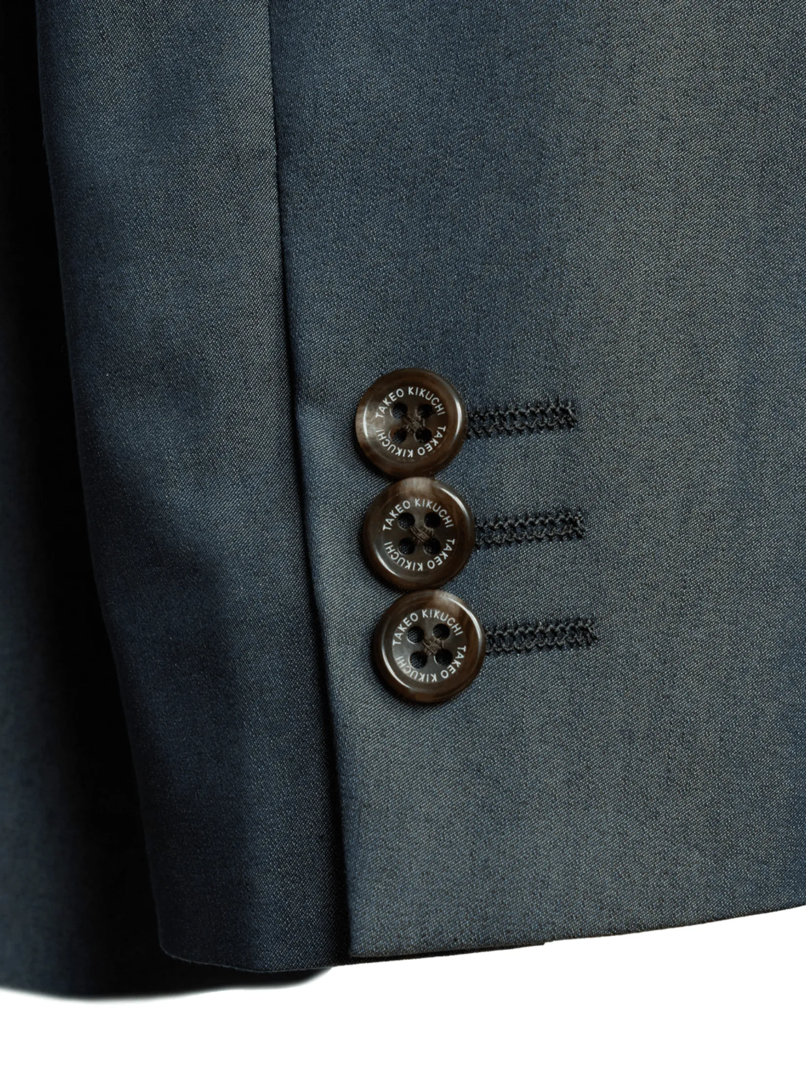 TAKEO KIKUCHI MEN GREY CS FINE SATIN STRETCH JACKET