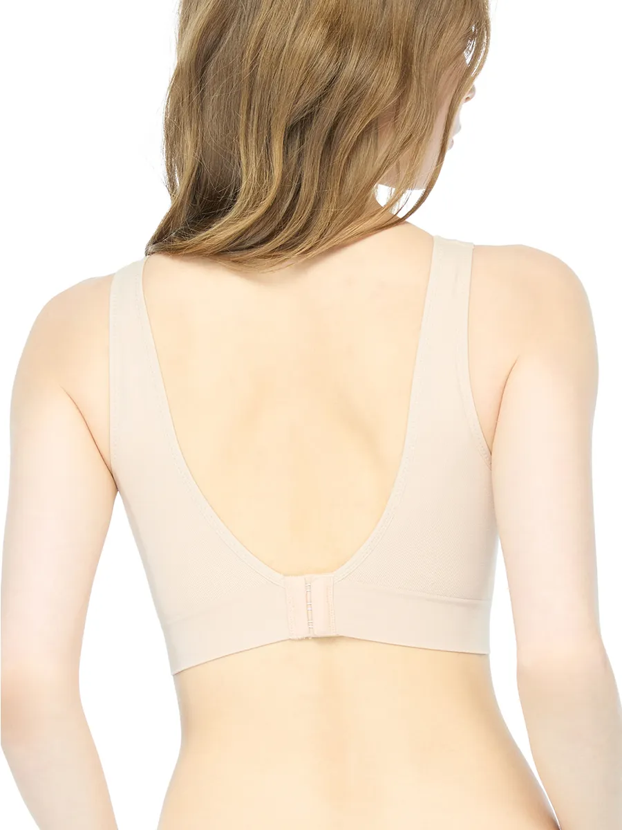 WACOAL Women Lingerie seamless bra with hook Begie