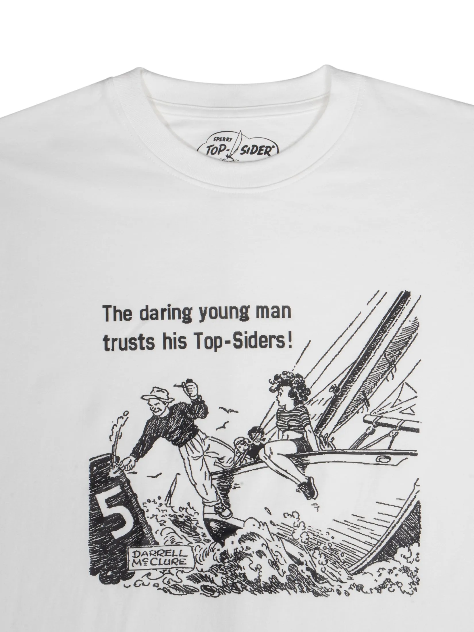 SPERRY MEN WHITE HERITAGE TEE (YOUNG MAN)