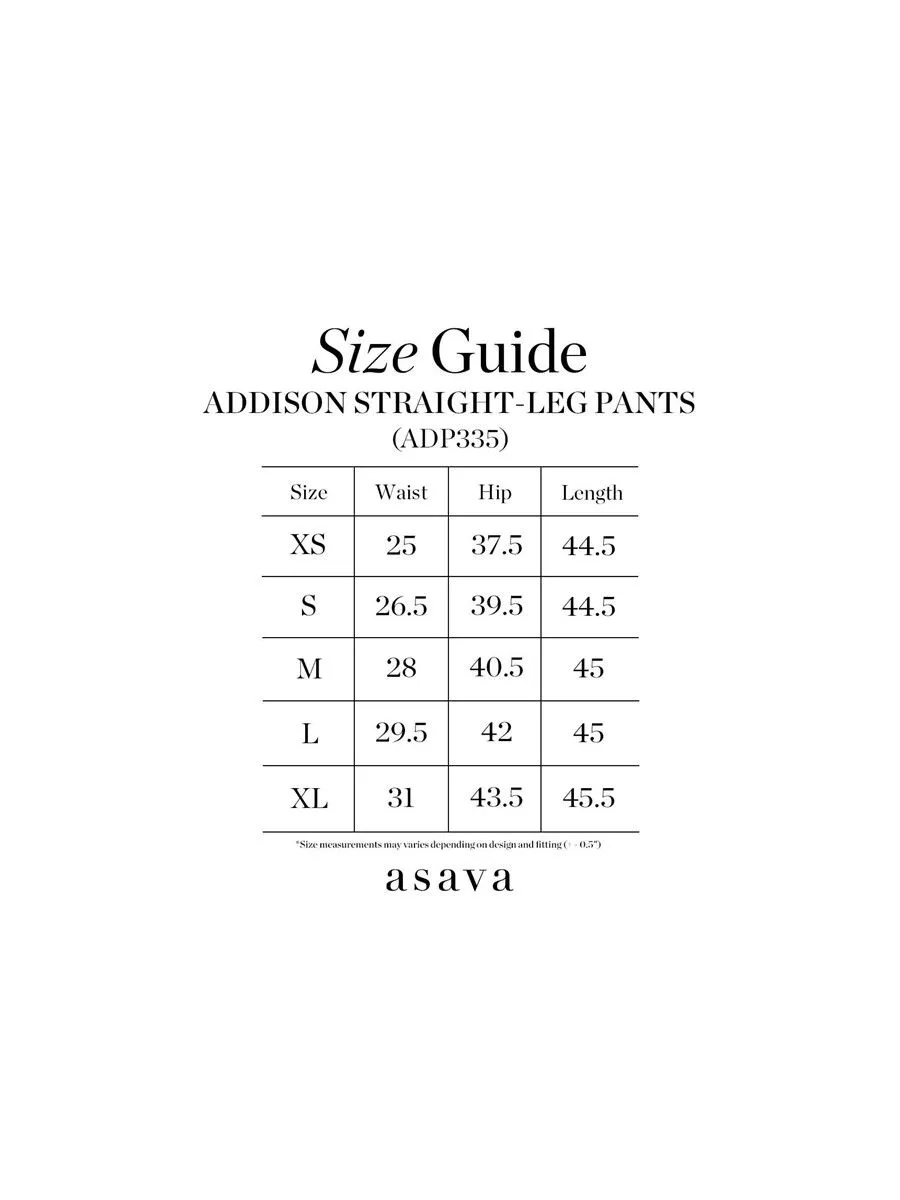 ASAVA ( SS24 ) Addison Women Straight-Leg Pants Beige