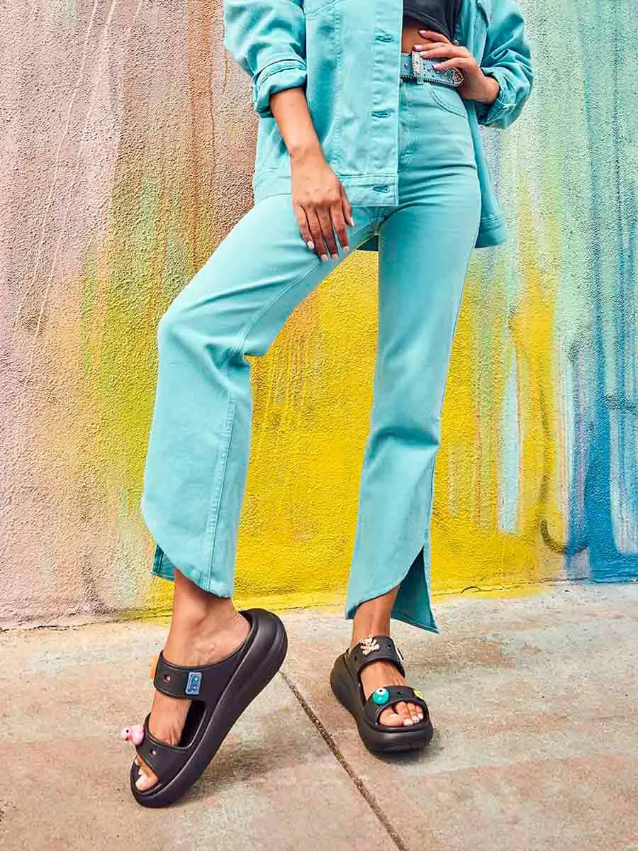 CROCS Unisex Sandals Crush Black - CR024SH096CYTH