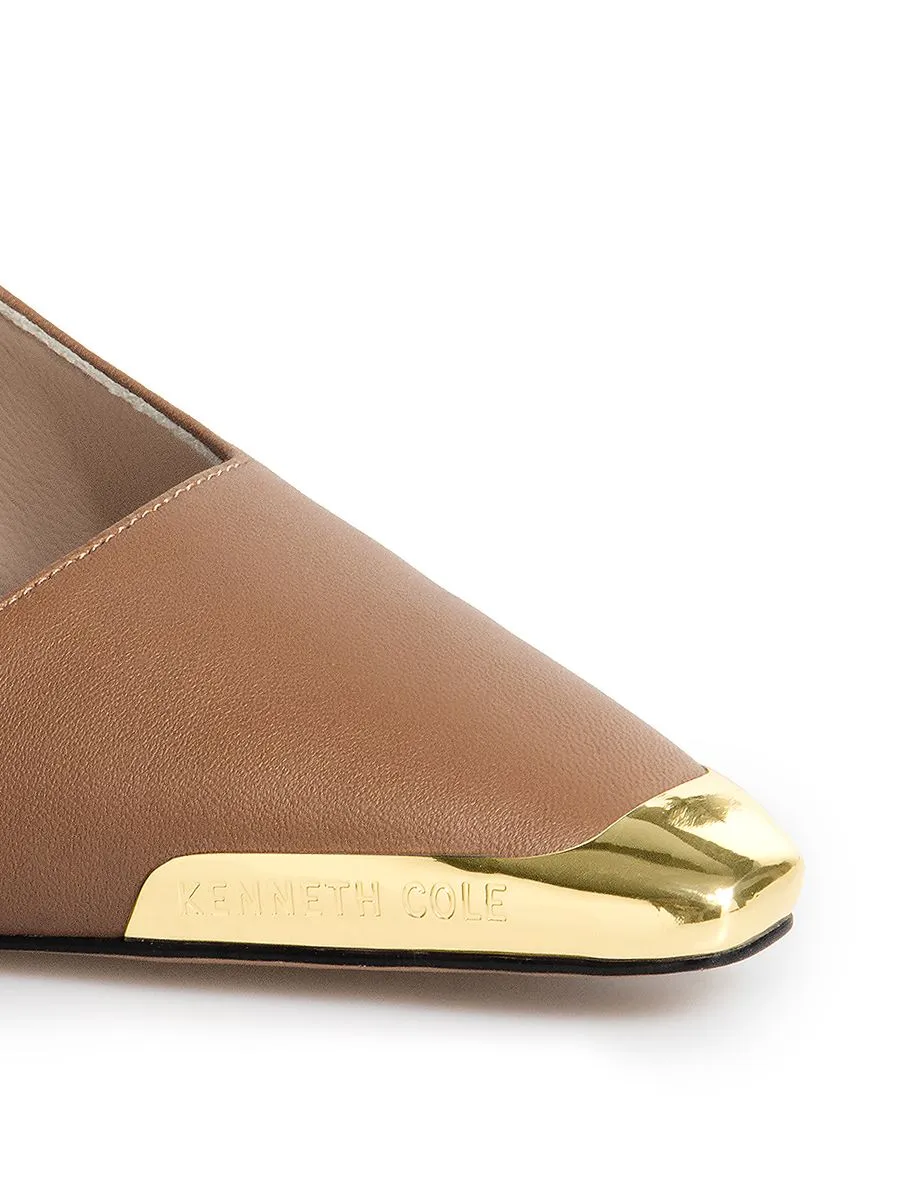 KENNETH COLE WOMEN HEELS ADIA SLINGBACKS X ANNE THONGPRASOM / MOCHA