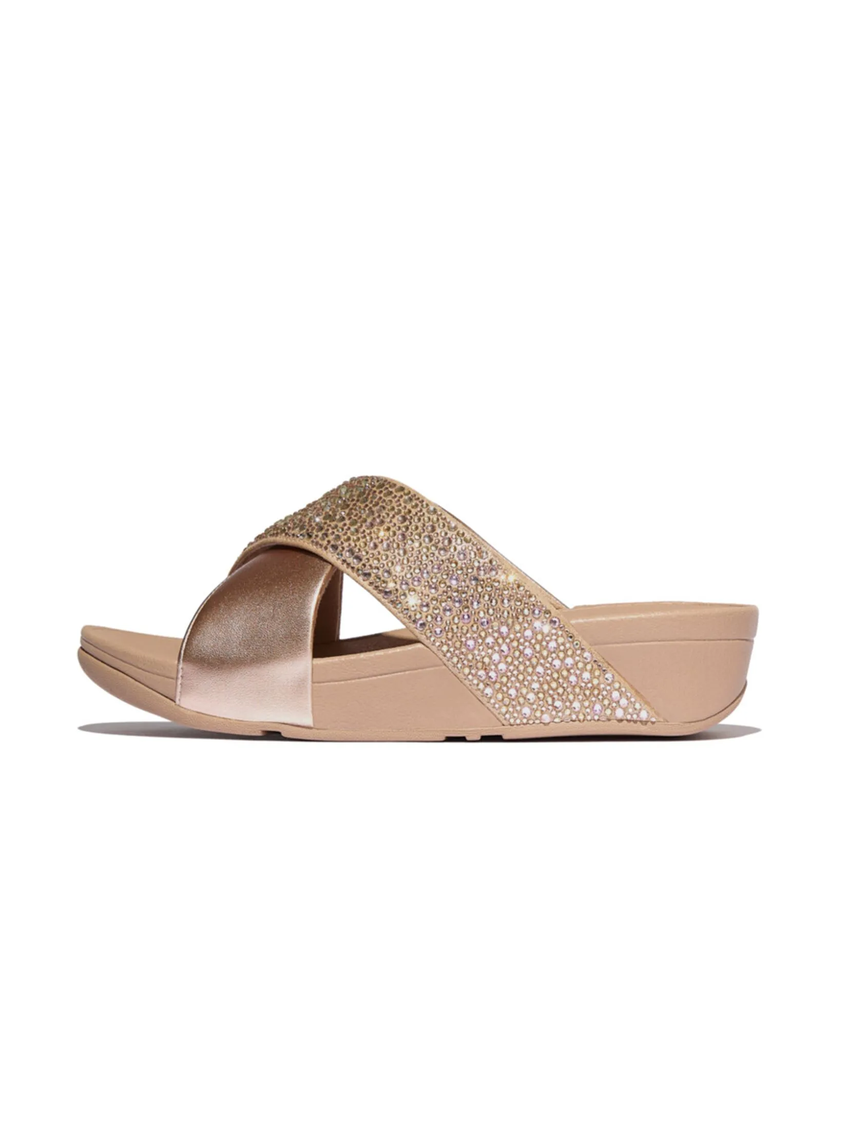 FitFlop™ WOMEN'S LULU CRYSTAL-MIX M/CROSS S BEIGE