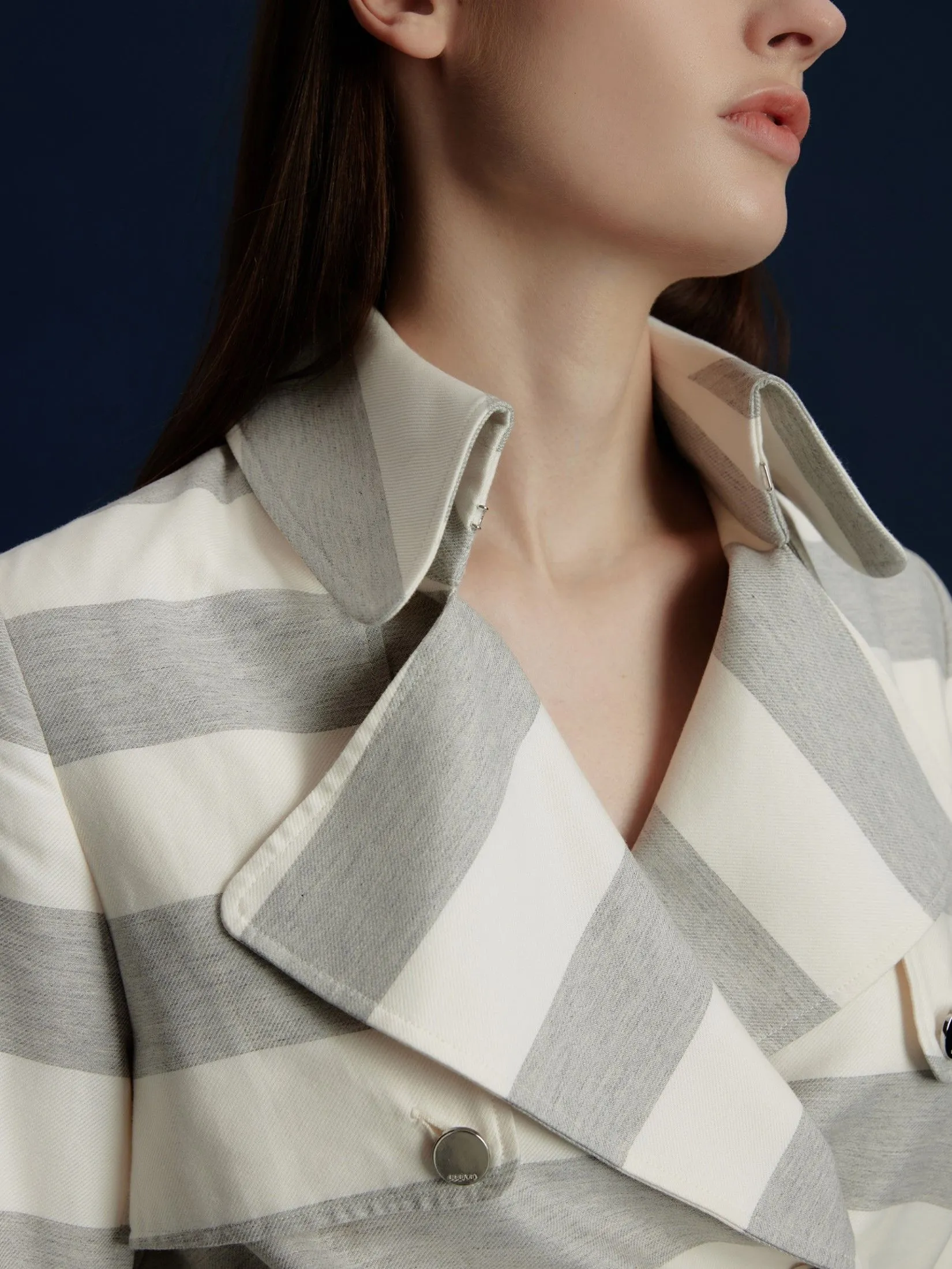 ASAVA (AW24 )Avianna Women Trench Jacket Grey