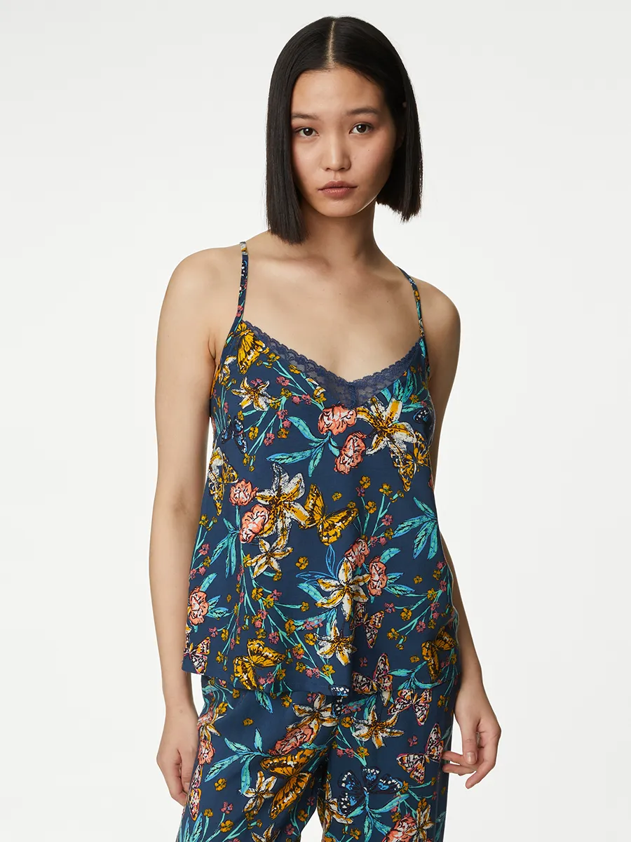 MARKS & SPENCER Women Cami Top Floral Printed