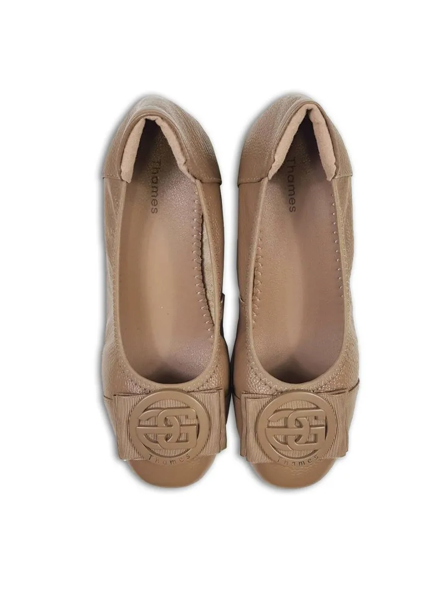 THAMES Womes Low Heels Beige