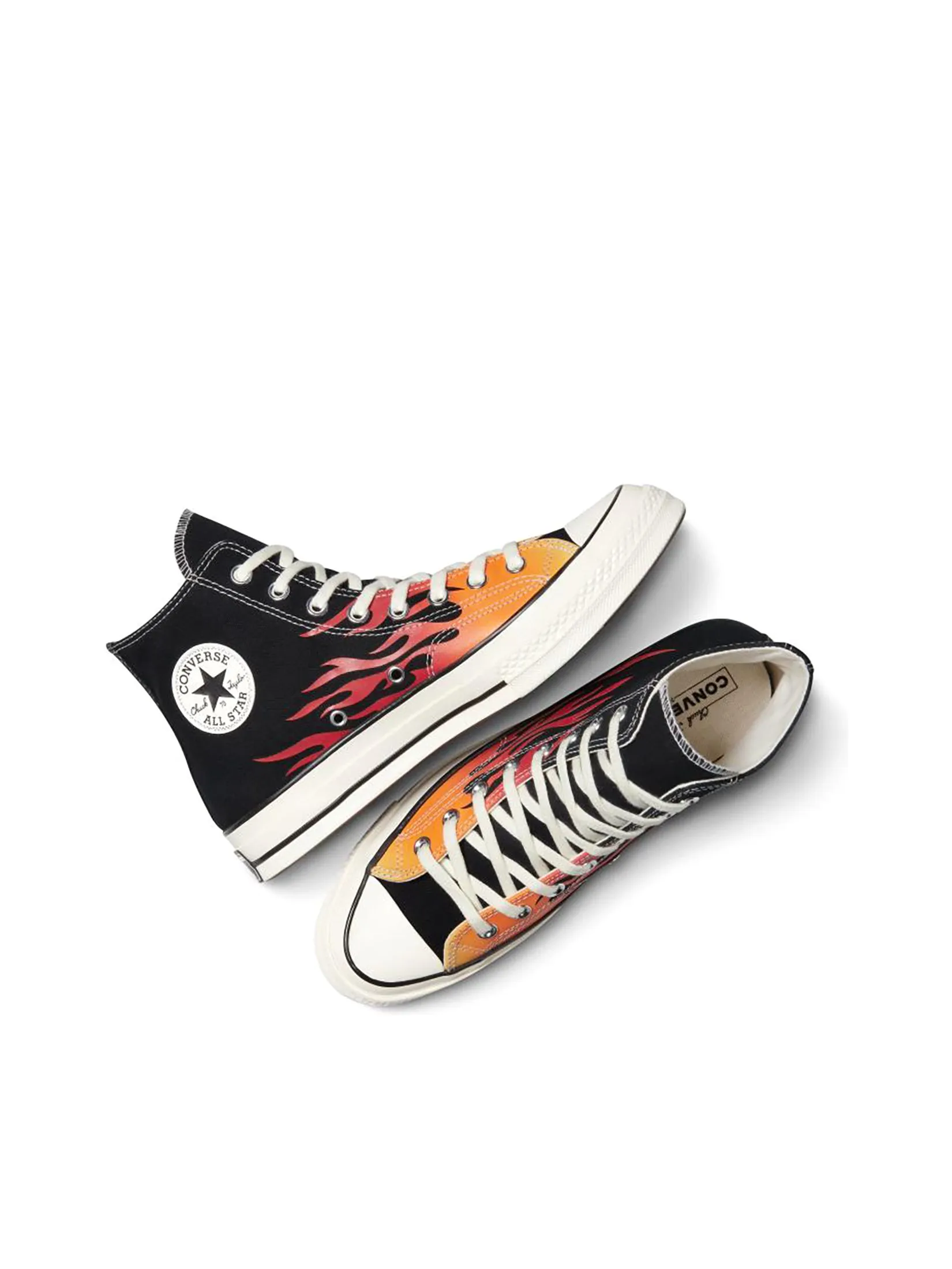 CONVERSE Men Sneakers Chuck 70 Archive G.I.D. Flames Hi Black