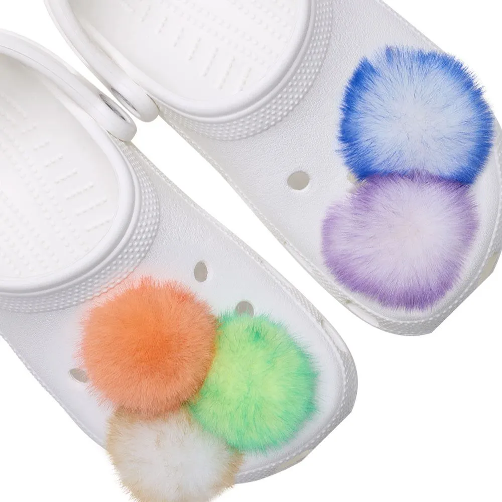 CROCS Jibbitz Shoes Charm Long Hair Puff 5-Pack Multi color - CR024AC847EKTH