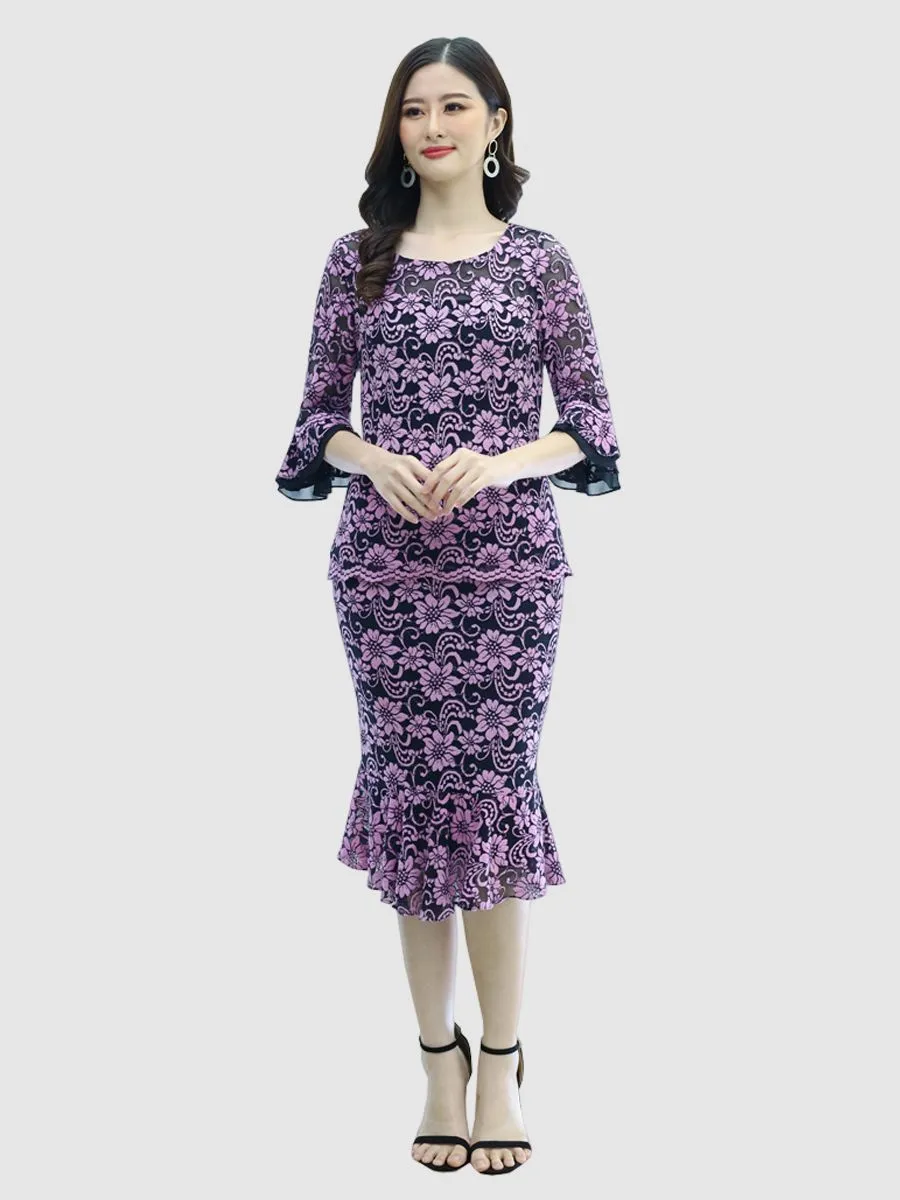 MIKIKO Women  Skirt Violet Lace Violet