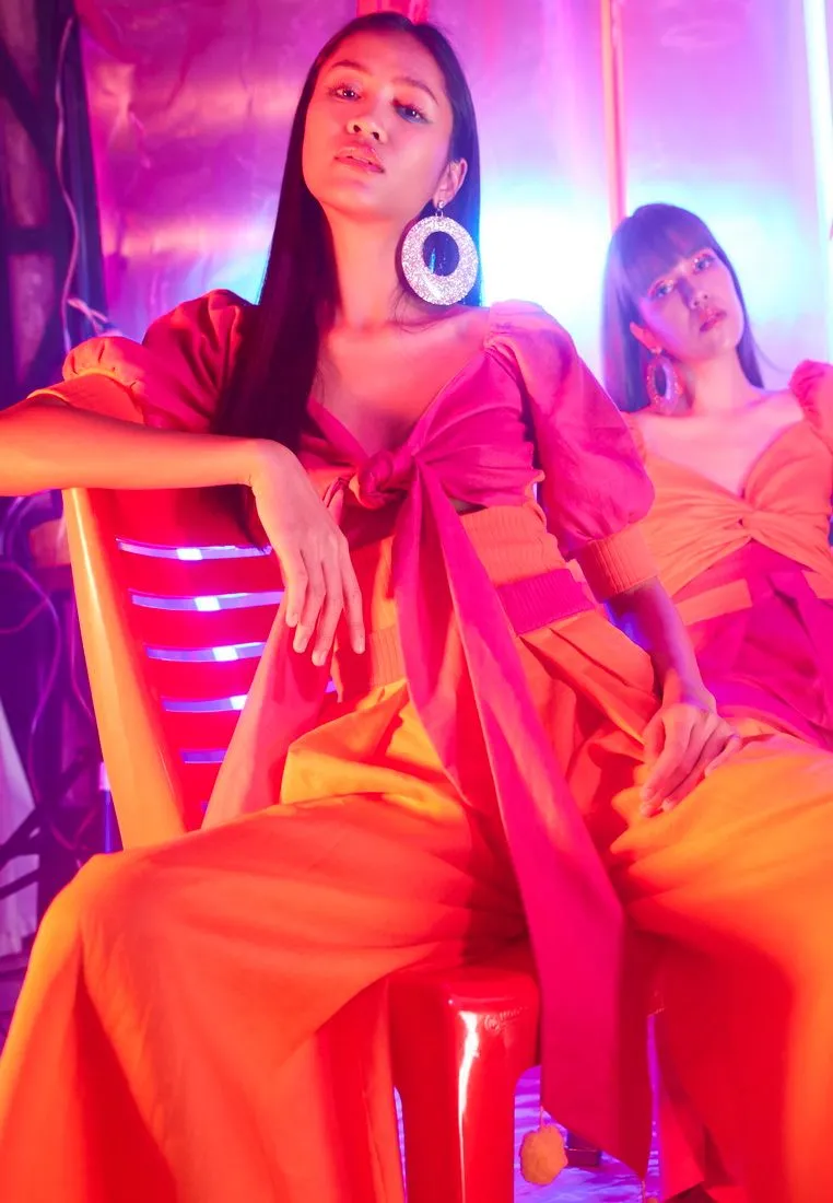 QOYA Orange MONRAK LEH TROUSERS IN TIGER ORANGE (OR)