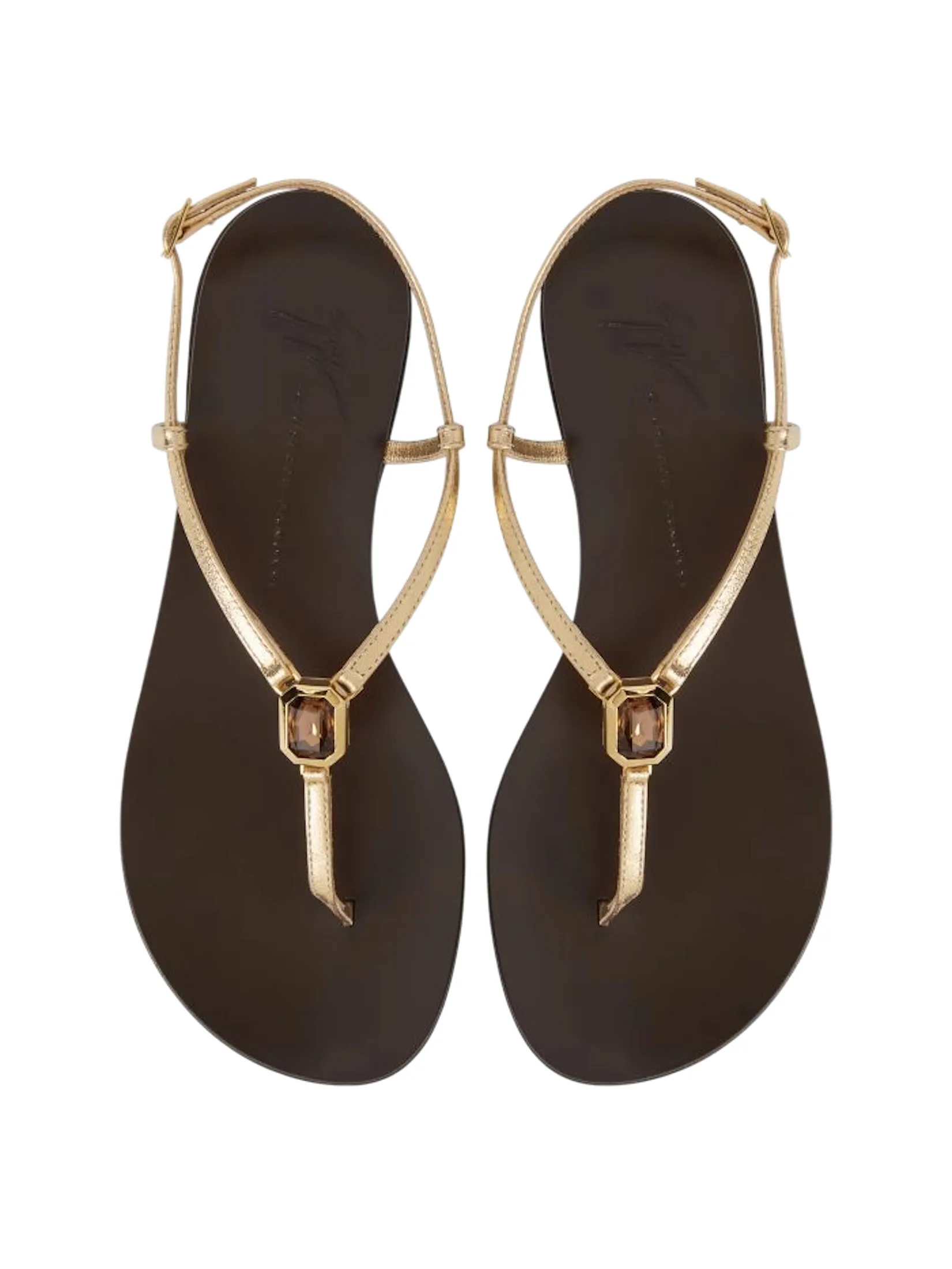 GIUSEPPE ZANOTTI Women Sandals THE CAMELIEE FLAT ORO