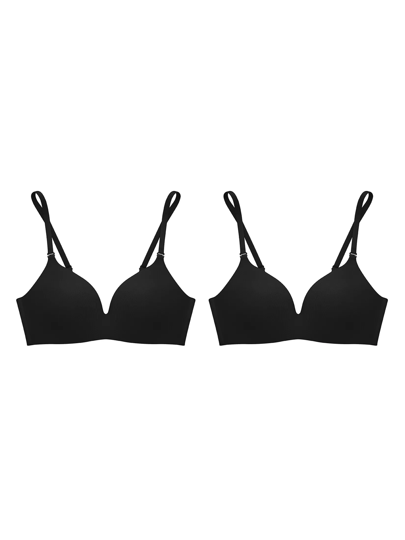 SABINA [Pack 2 Piece] [Online Exclusive] Bra Soft Doomm Seamless Wireless - Black Size - B32