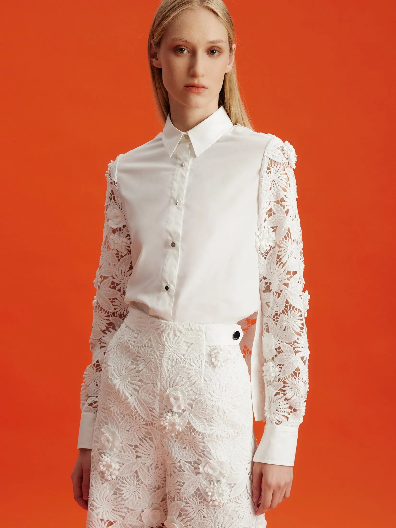 ASAVA ( AW24 )Daniella Women Long Sleeve Shirt White