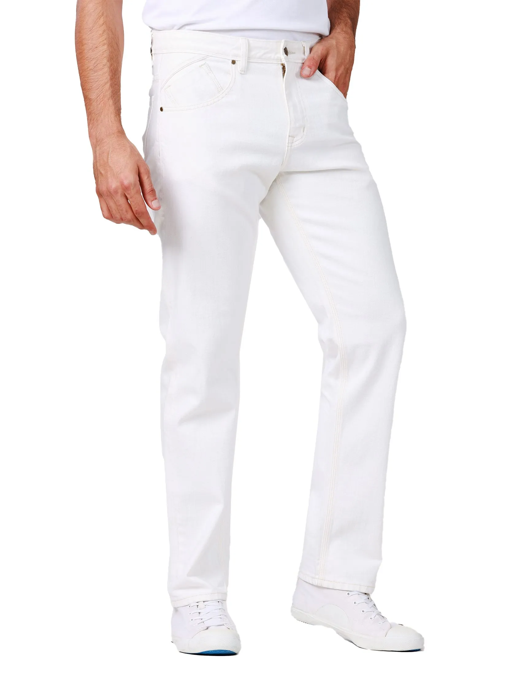 JOHN HENRY Men's Jeans (Regular Fit) DENIM Off-White