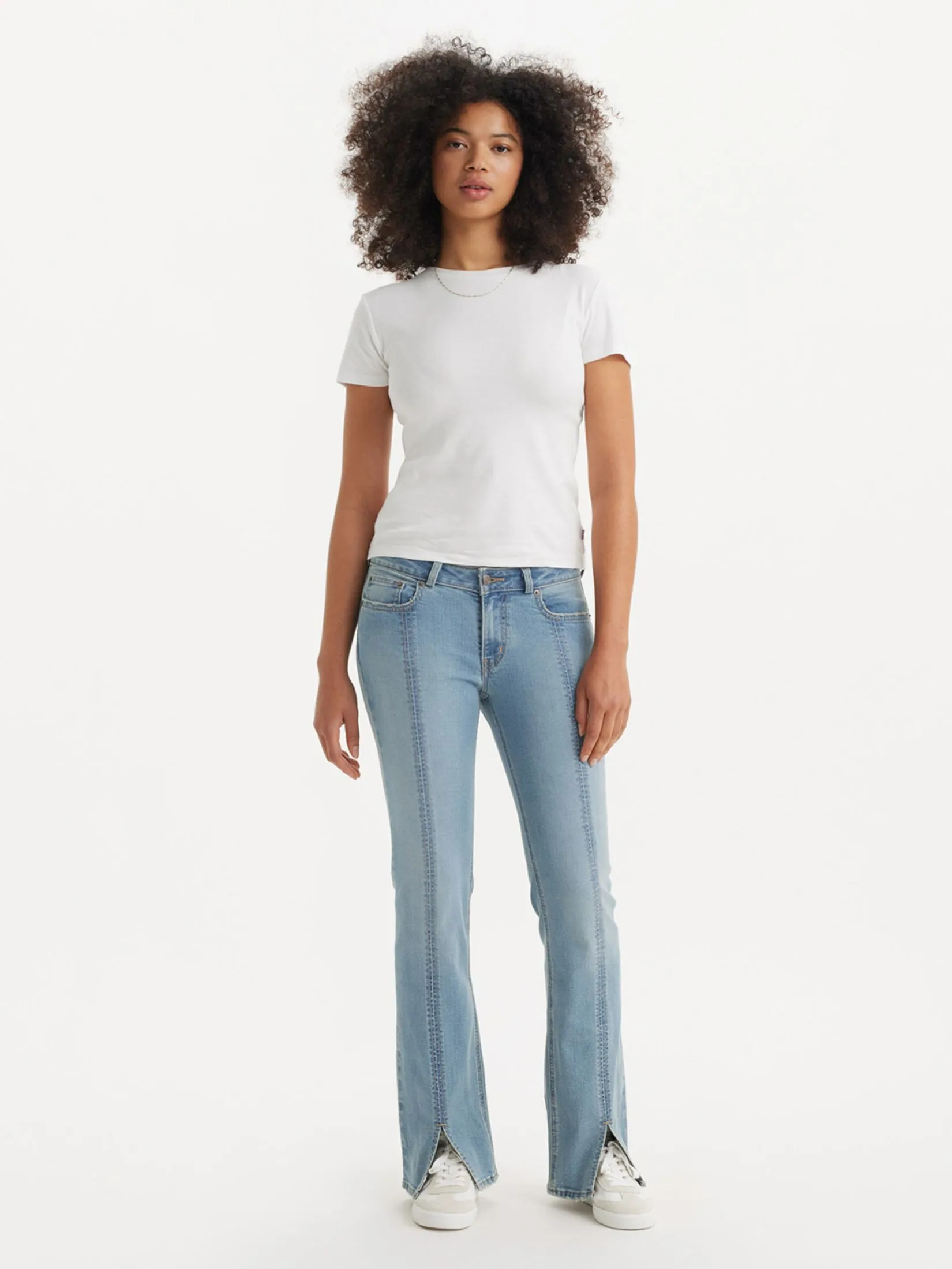 LEVI'S Women's Seamed Superlow Bootcut Jeans Light Blue