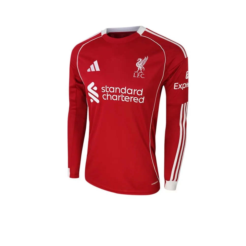 ADIDAS Men Liverpool FC Home 2025/26 Long Sleeve Jersey Red - AD001AP278ENTH