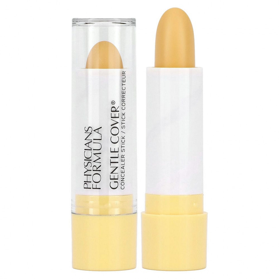 Physicians Formula, Gentle Cover, консилер-стик, желтый, 4,2 г (0,15 унции)