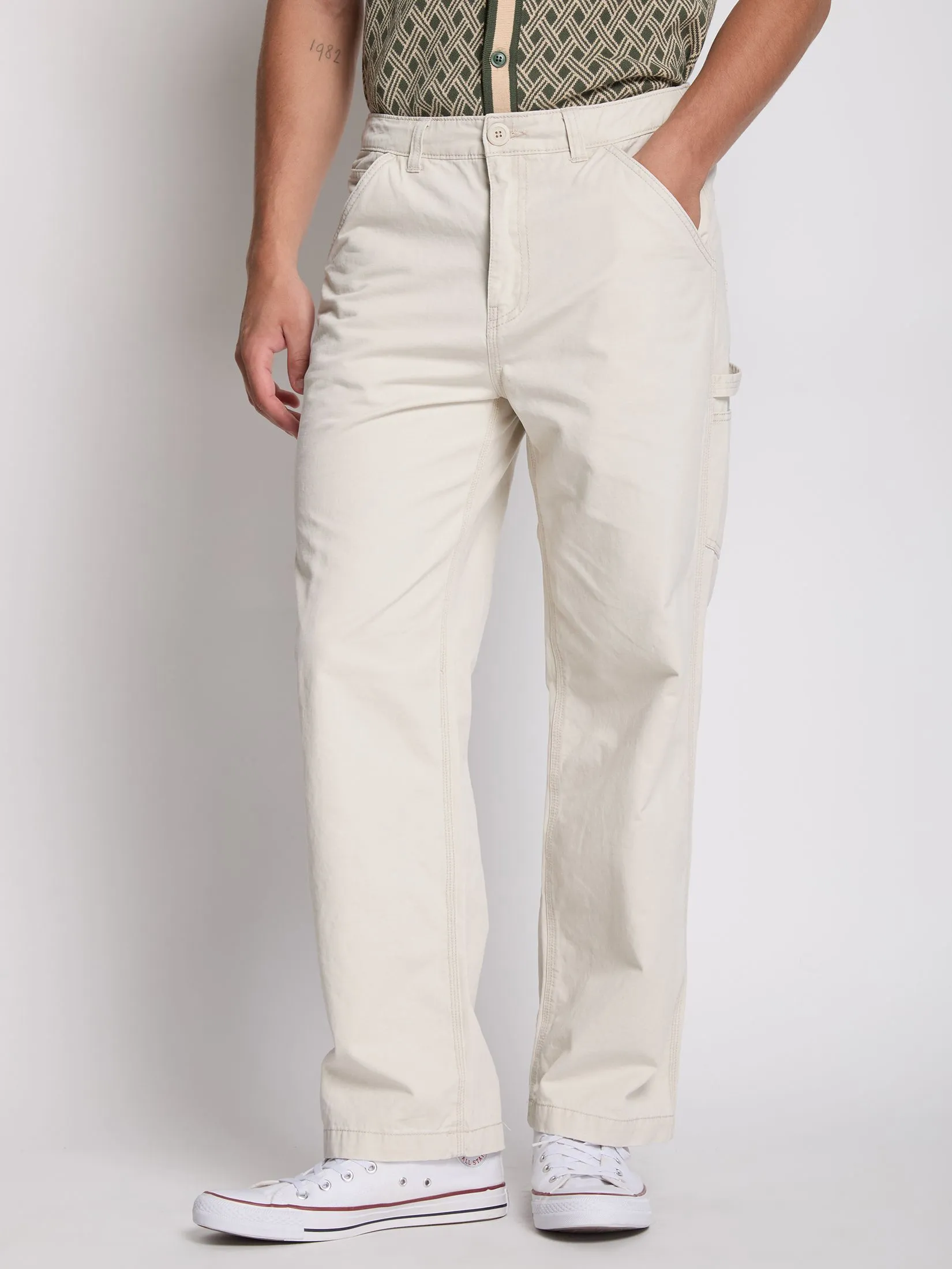 DEFRY 01 Men Straight Pants Solid Color 2507WLPM075