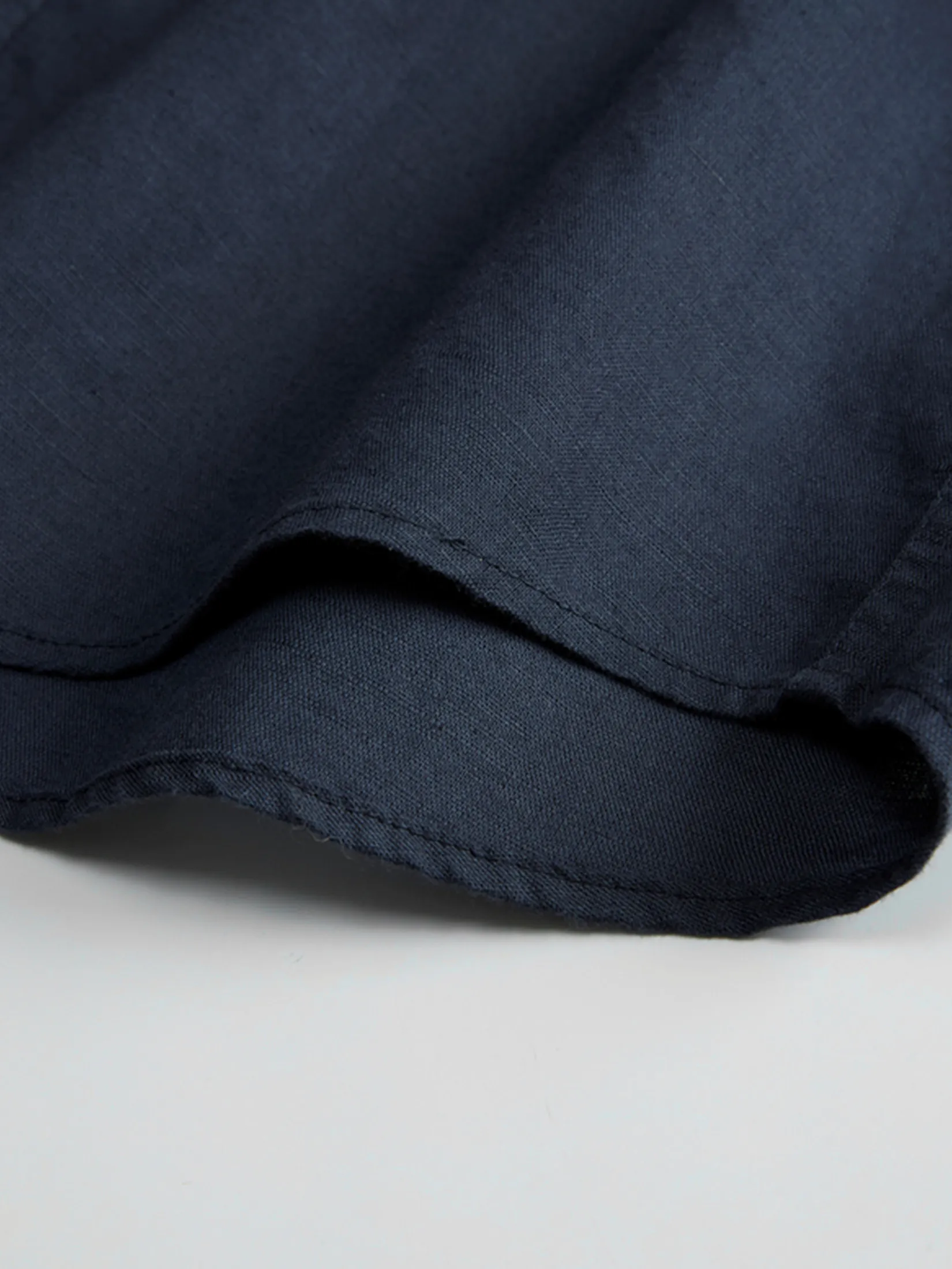 GIORDANO Men s Online Exclusive Regular Poplin Linen Shirt (Korea) Dark Blue