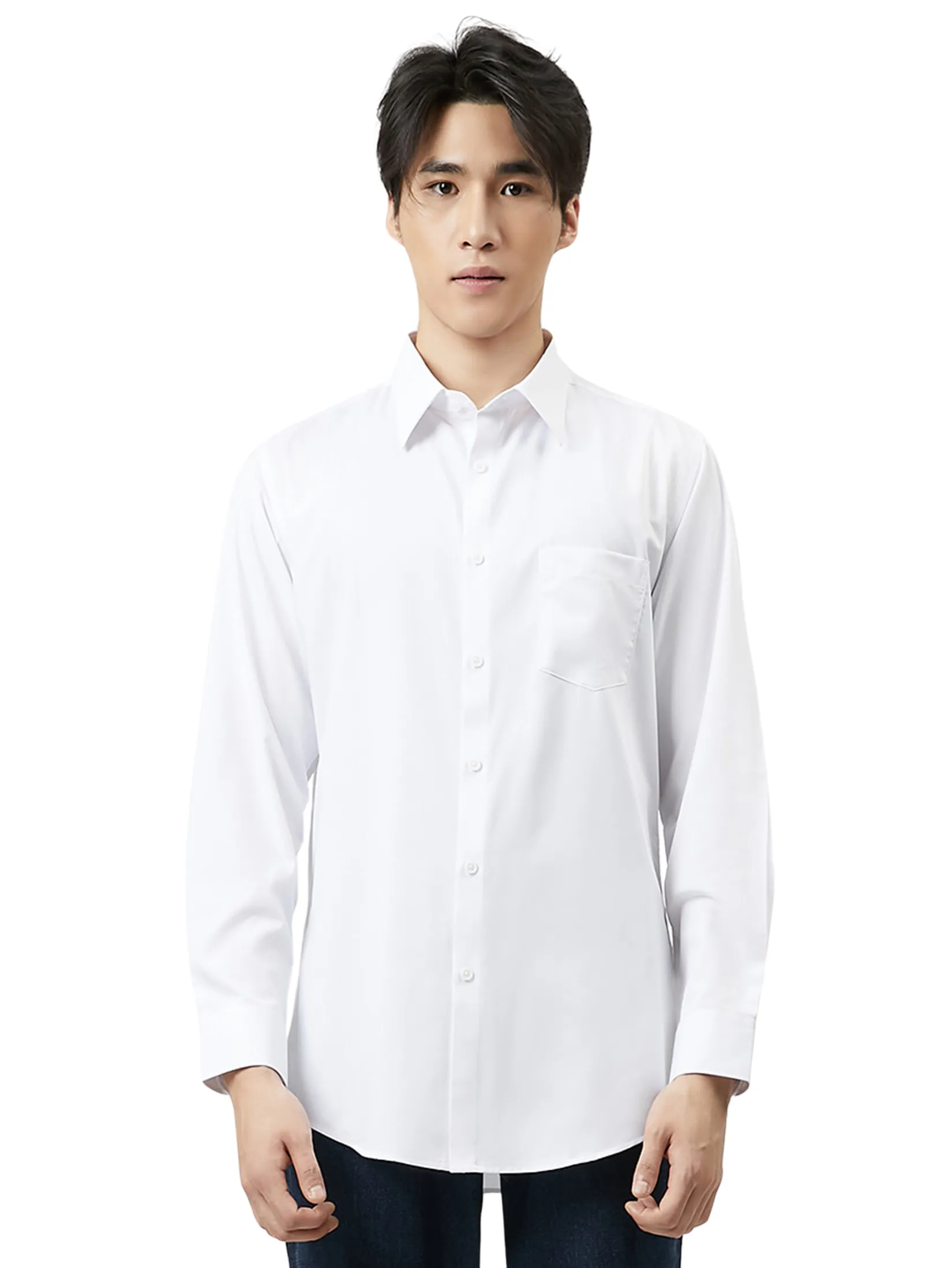 DAPPER DAPPER EASY CARE Regular Fit Shirt White Size - L