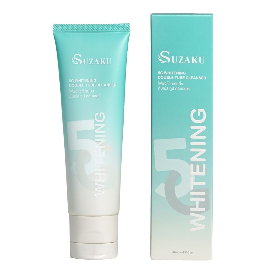 Suzaku 5G Whitening Double Tube Cleanser 100 ml.