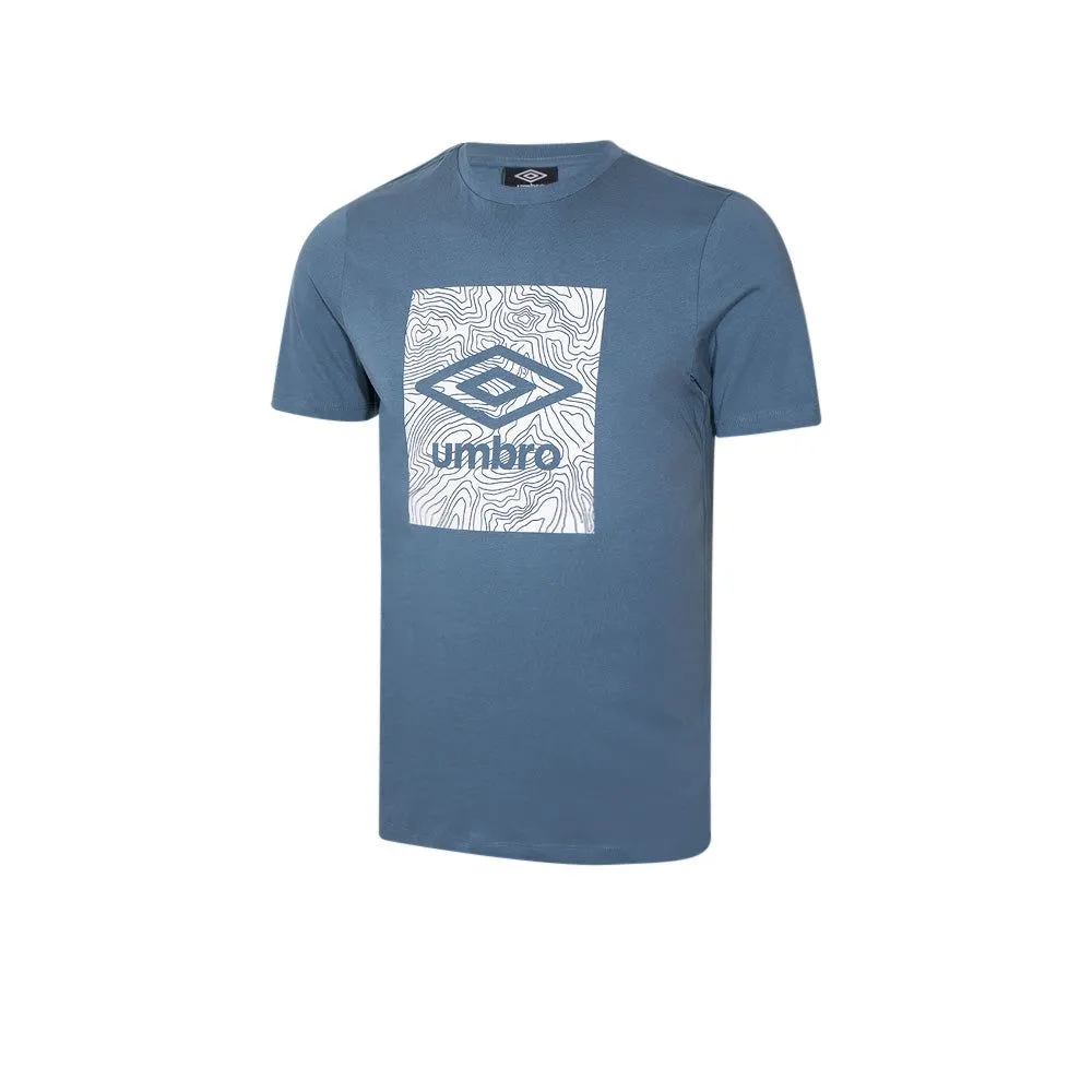 UMBRO Men T-Shirt Geo Graphic Blue - UM126AP511EITH