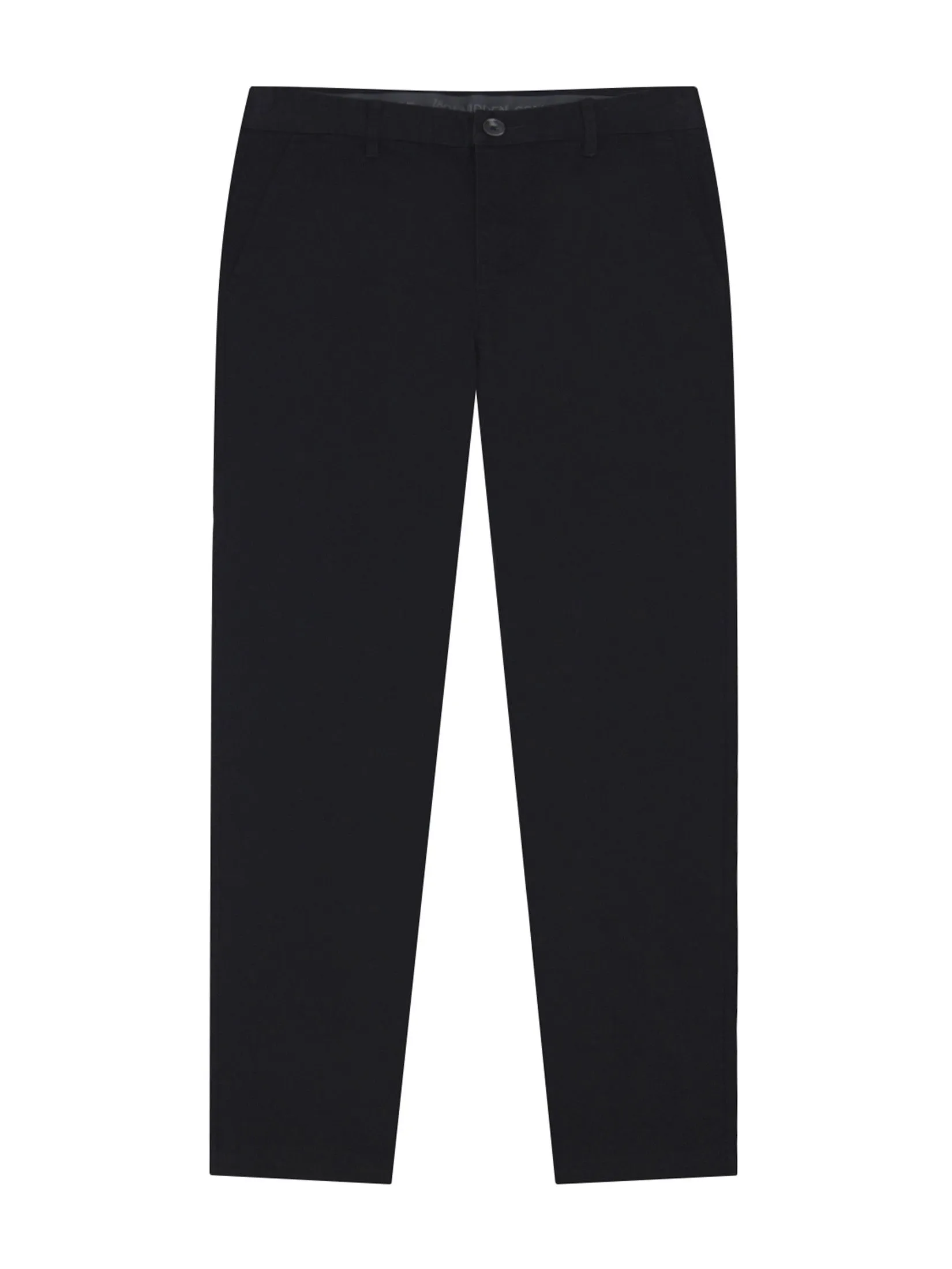 GIORDANO Men's Slim Easy Care Twill Cropped Pants (180° Elastic) Black