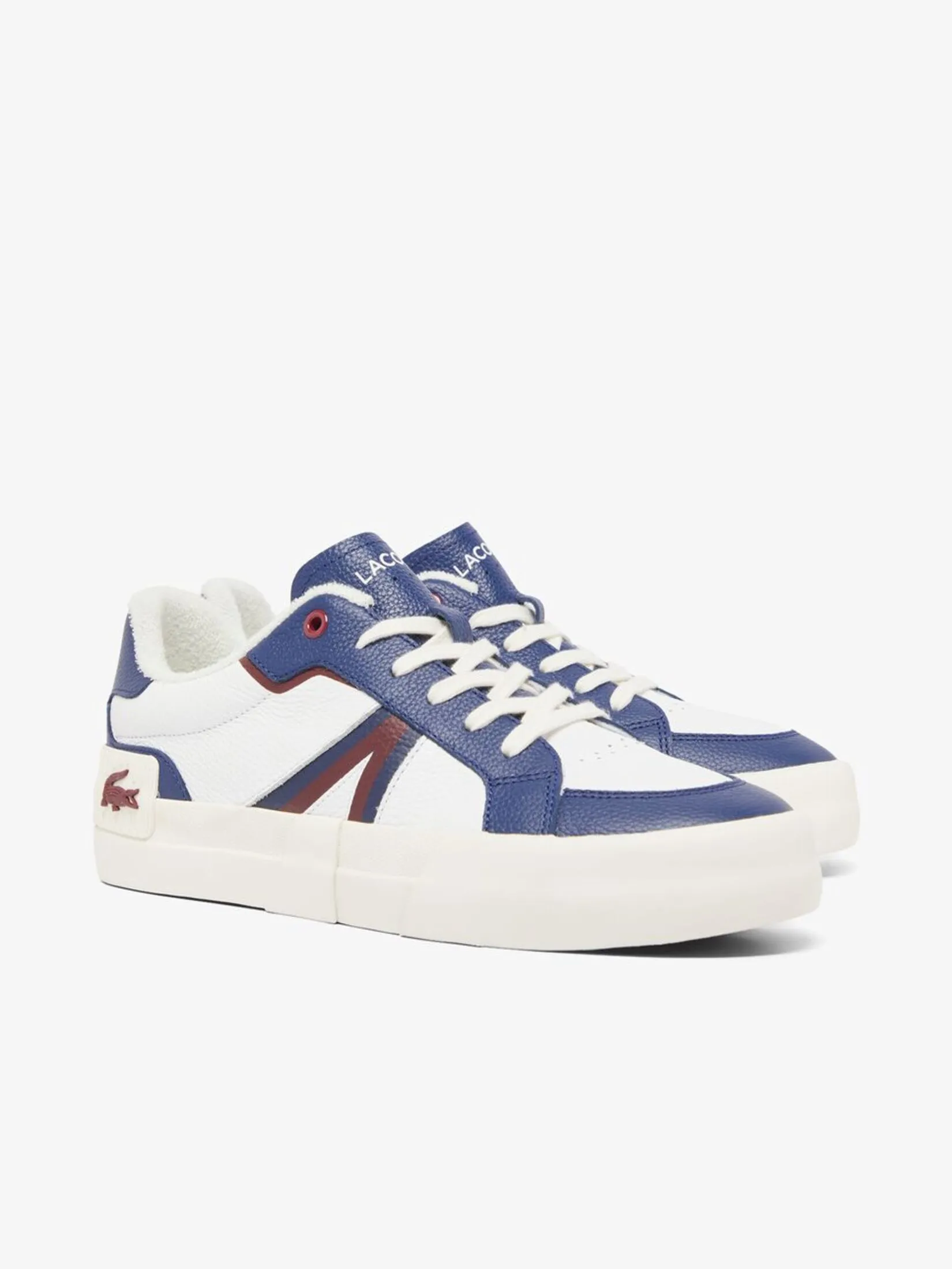 LACOSTE Men’s L004 Leather Sneakers Blue
