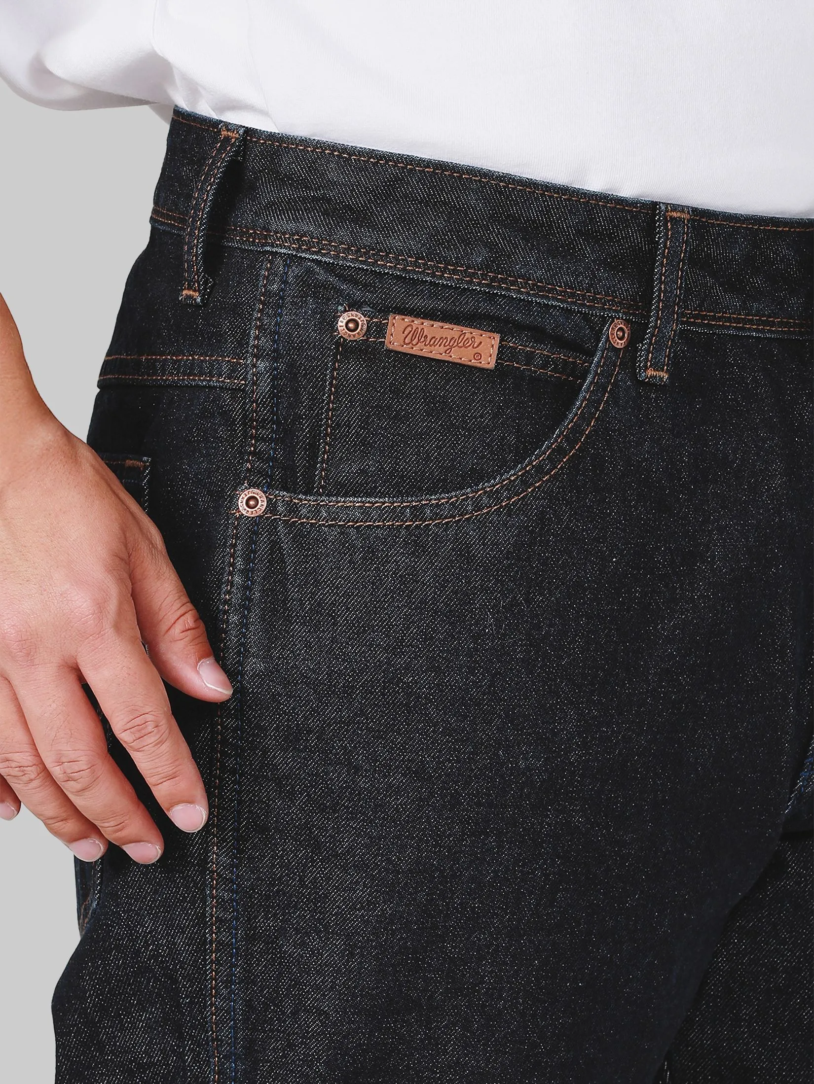 WRANGLER Men's Jeans Mid Texas Fit Dark Indigo