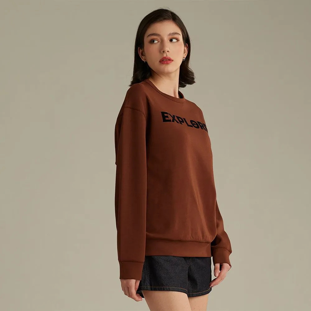 MC JEANS Sweater Unisex Sweater Brown MSWP012