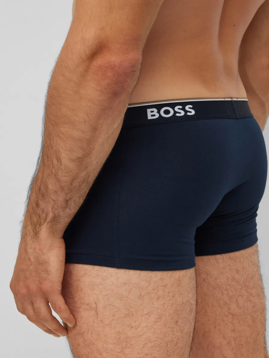 BOSS Men s Underwear Trunks 3 pcs Open Blue