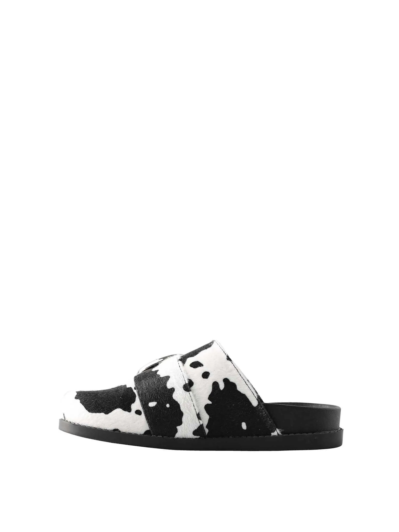 VILLAINS SF MARBLE Women's Flat Sandals BLACK
