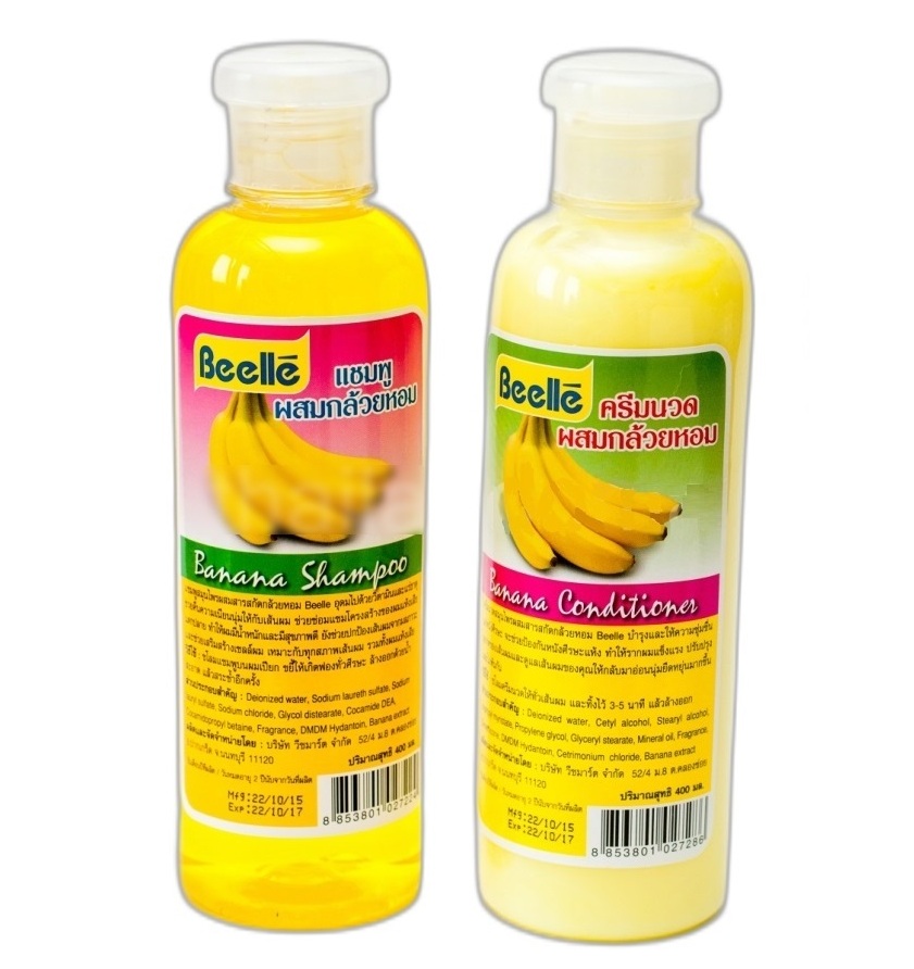 Шампунь и кондиционер с бананом Beelle 400 и 400 мл