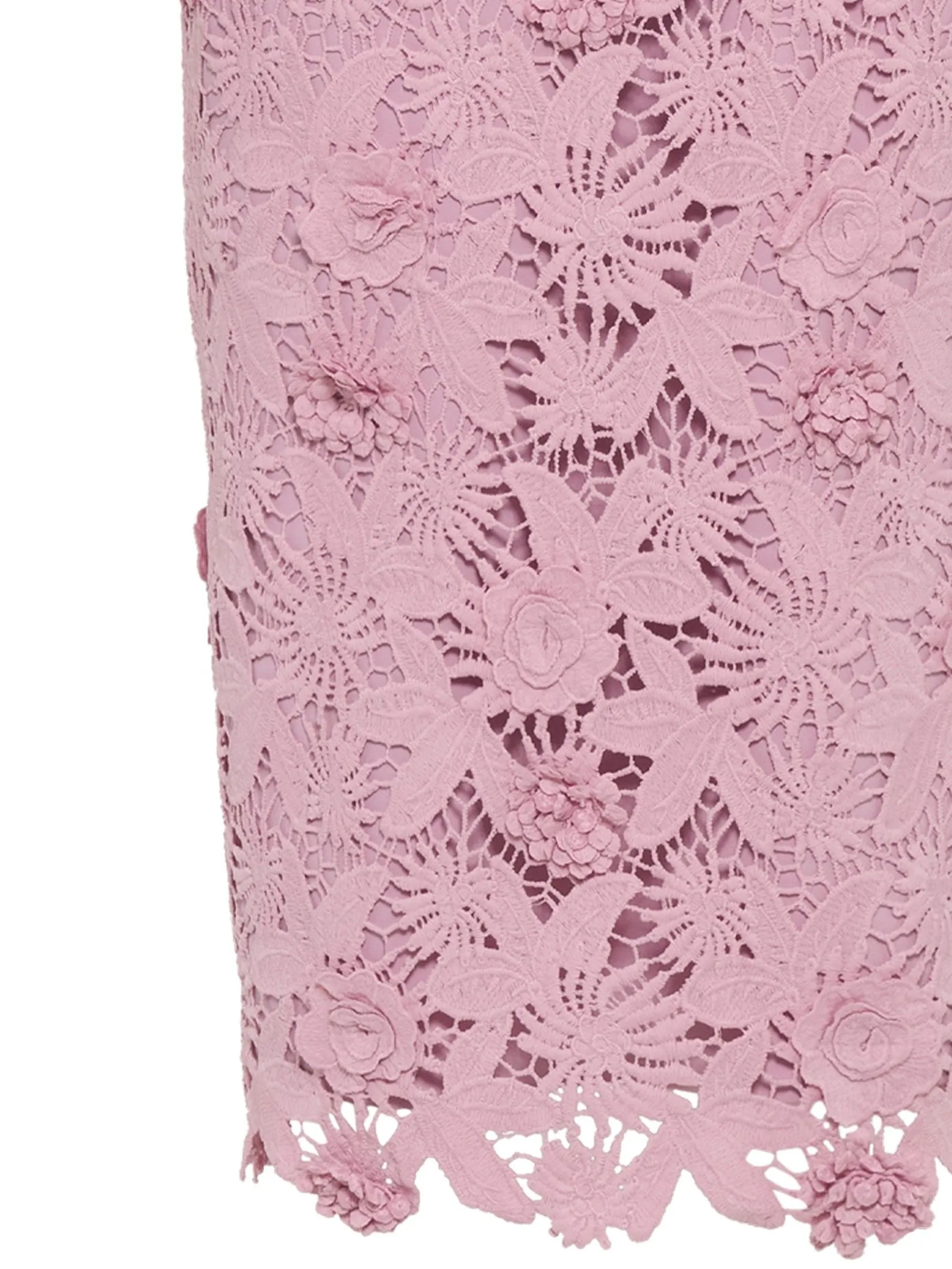 ASAVA (AW24) Zaira Floral-lace Pencil Women Dress Pink