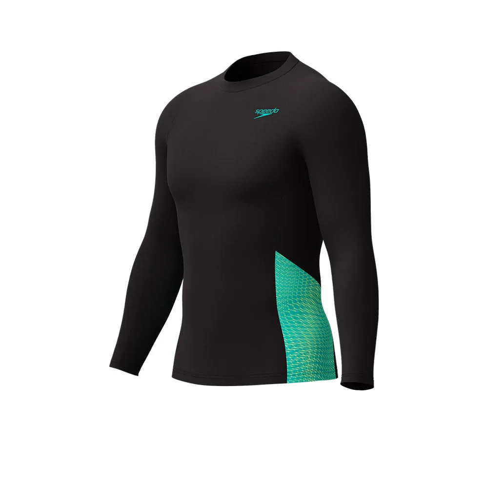 SPEEDO Men Rashguard Endurance+ Long Sleeve Splice Black - SP111SP794EKTH