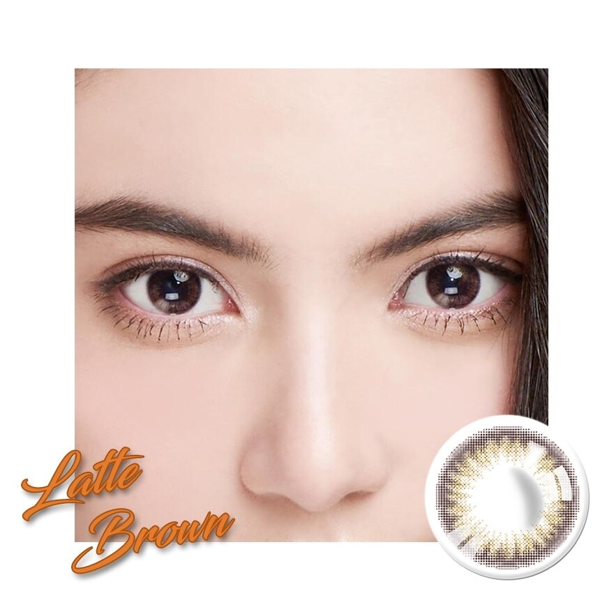 Lollipop On Style Latte Brown Contact Lens Monthly Power -02.50 (2 pieces)