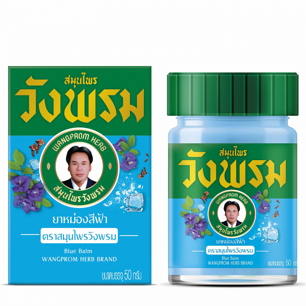 Синий бальзам от варикоза Wang Prom охлаждающий 50 гр