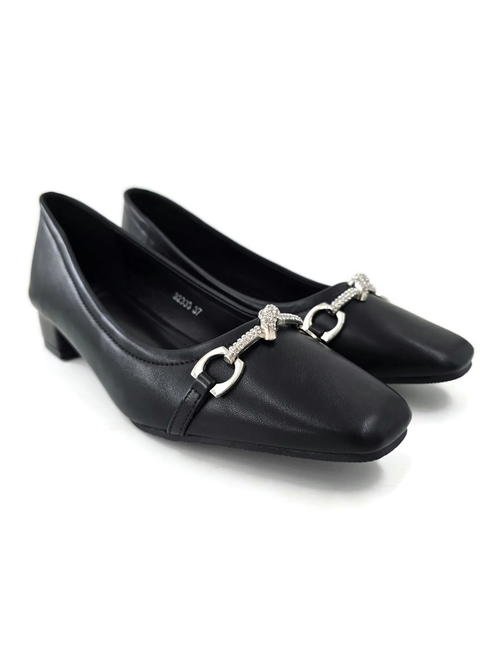 KLIN Woman Cutte Toe Court Shoes Black